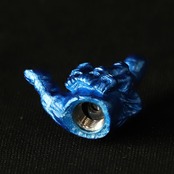 FXXK! HANDSIGN VALVE CAP /メタリックブルー