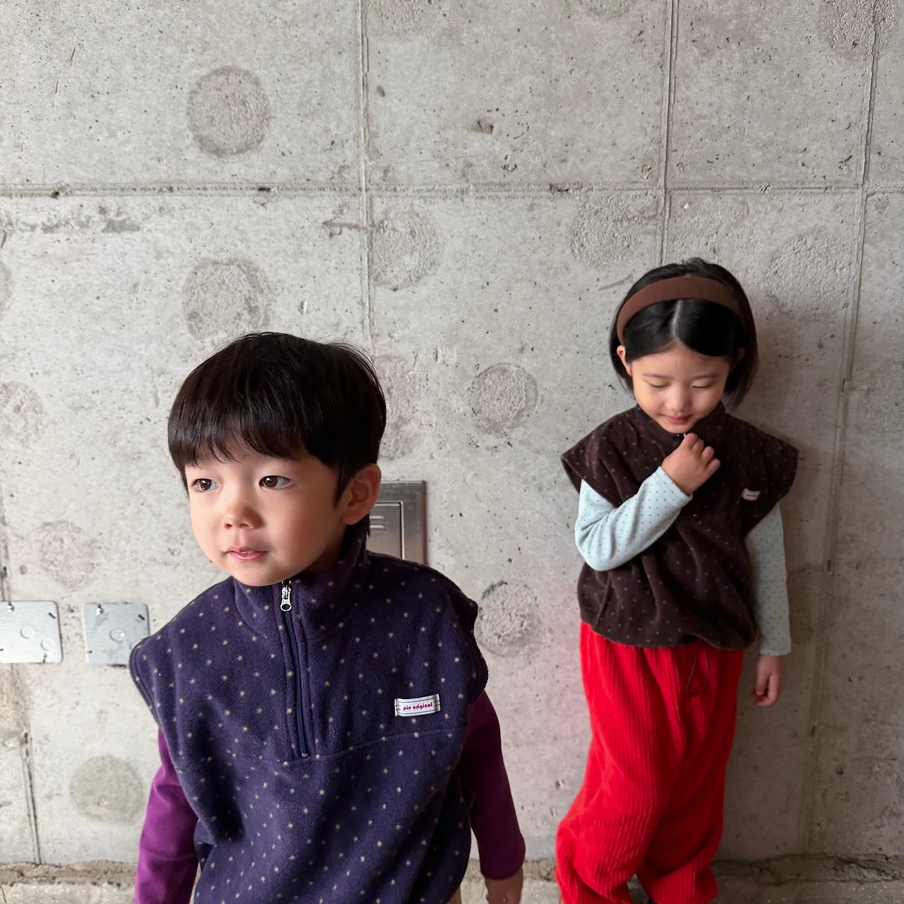 PIE［取寄］dot fleece vest 26winter