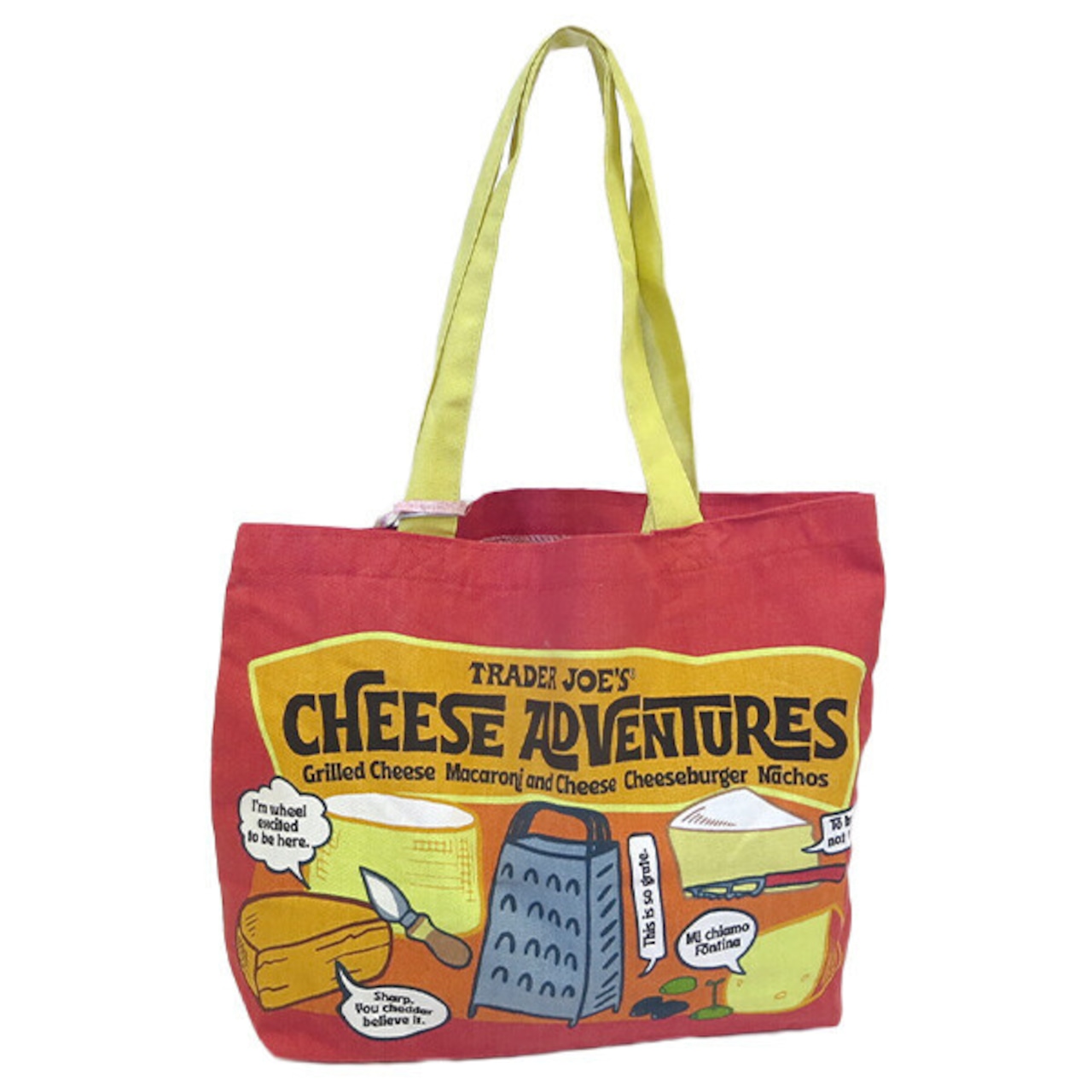 【 TRADER JOE'S】 キャンバス トートバッグ チーズ