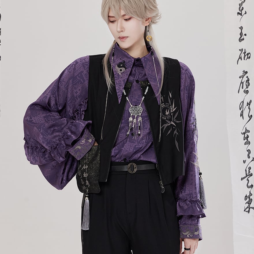 サブカル 服 地雷系 通販 人気No16 チャイナ風服 ベスト タッセル付き