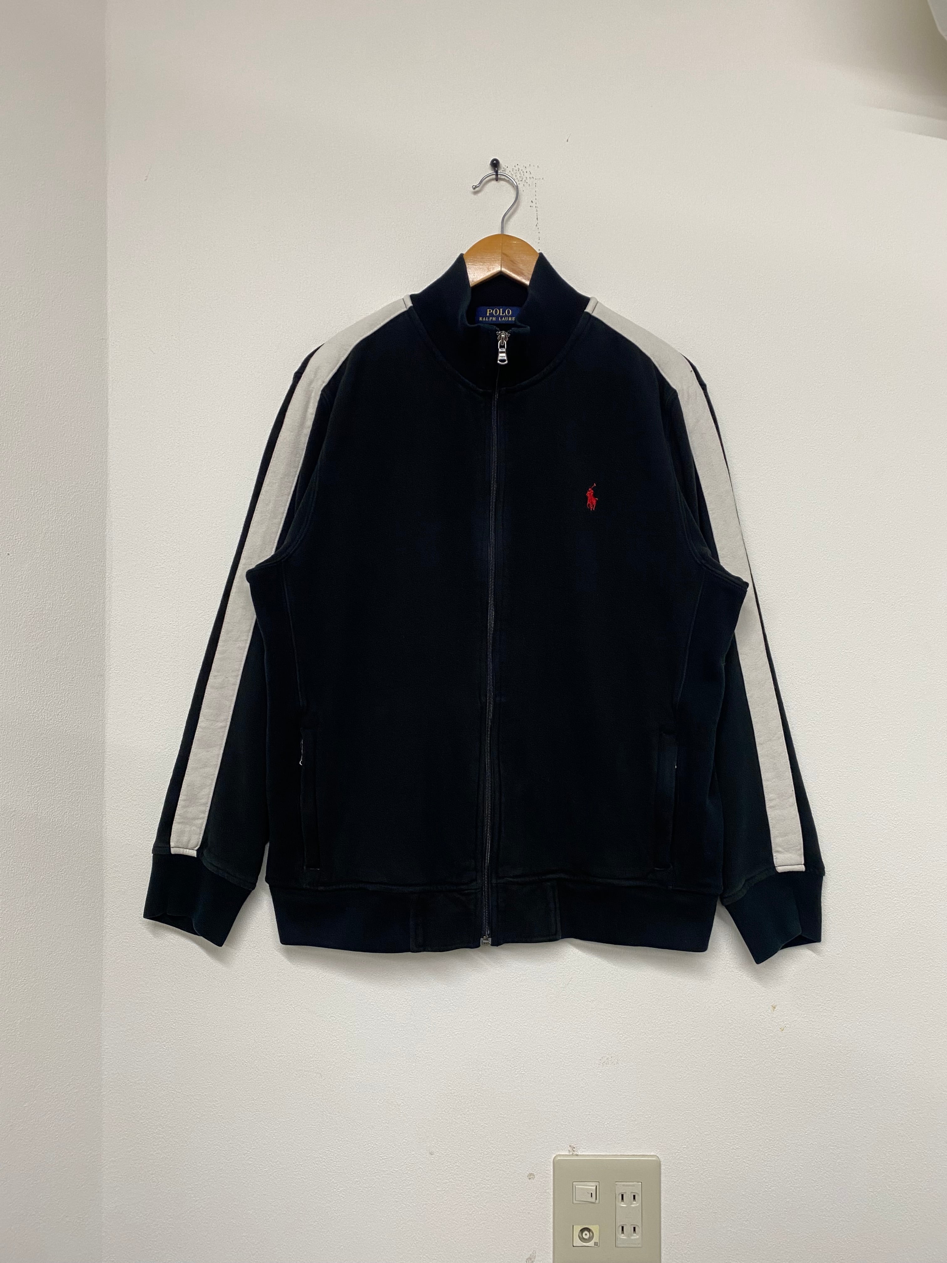 00s PoloRalphLauren Cotton Jersey Track Jacket/L-XL