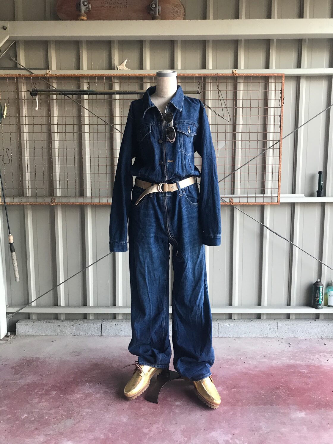 2006 F/W CABANE DE ZUCCA Diagonal Zip Design Jumpsuit | PAY ID
