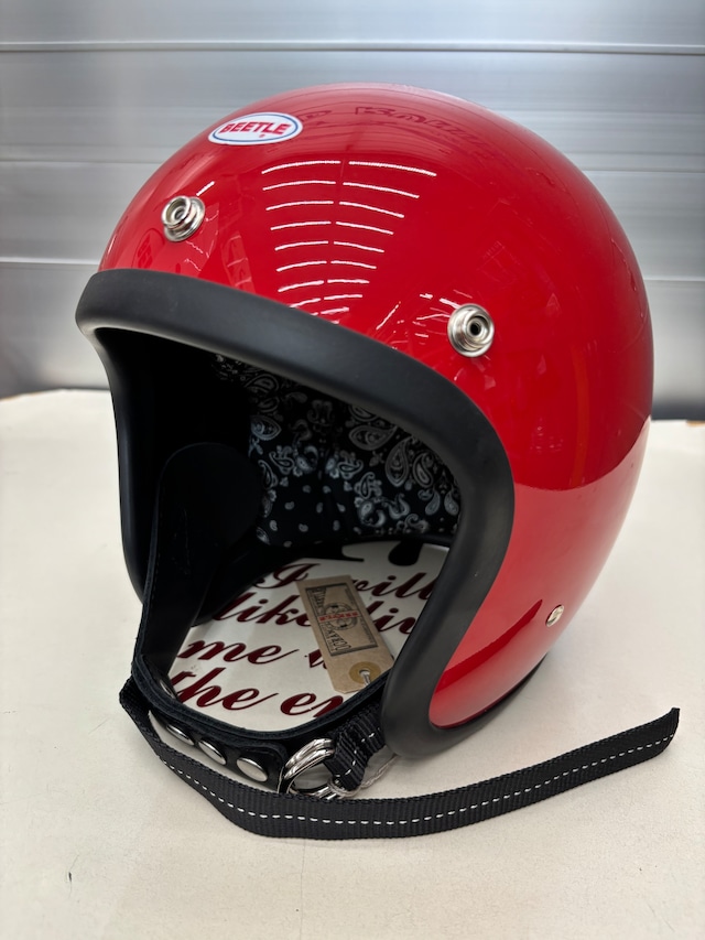 オーシャンビートル oceanbeetle LAC レッド Wストラップ 黒 各サイズ有り ペイズリーインナー黒仕様  送料無料！