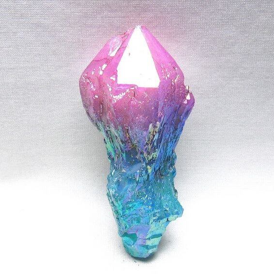 オーラクリスタル 原石 マルチカラー エレスチャル オーラ水晶 一点物 171-8725