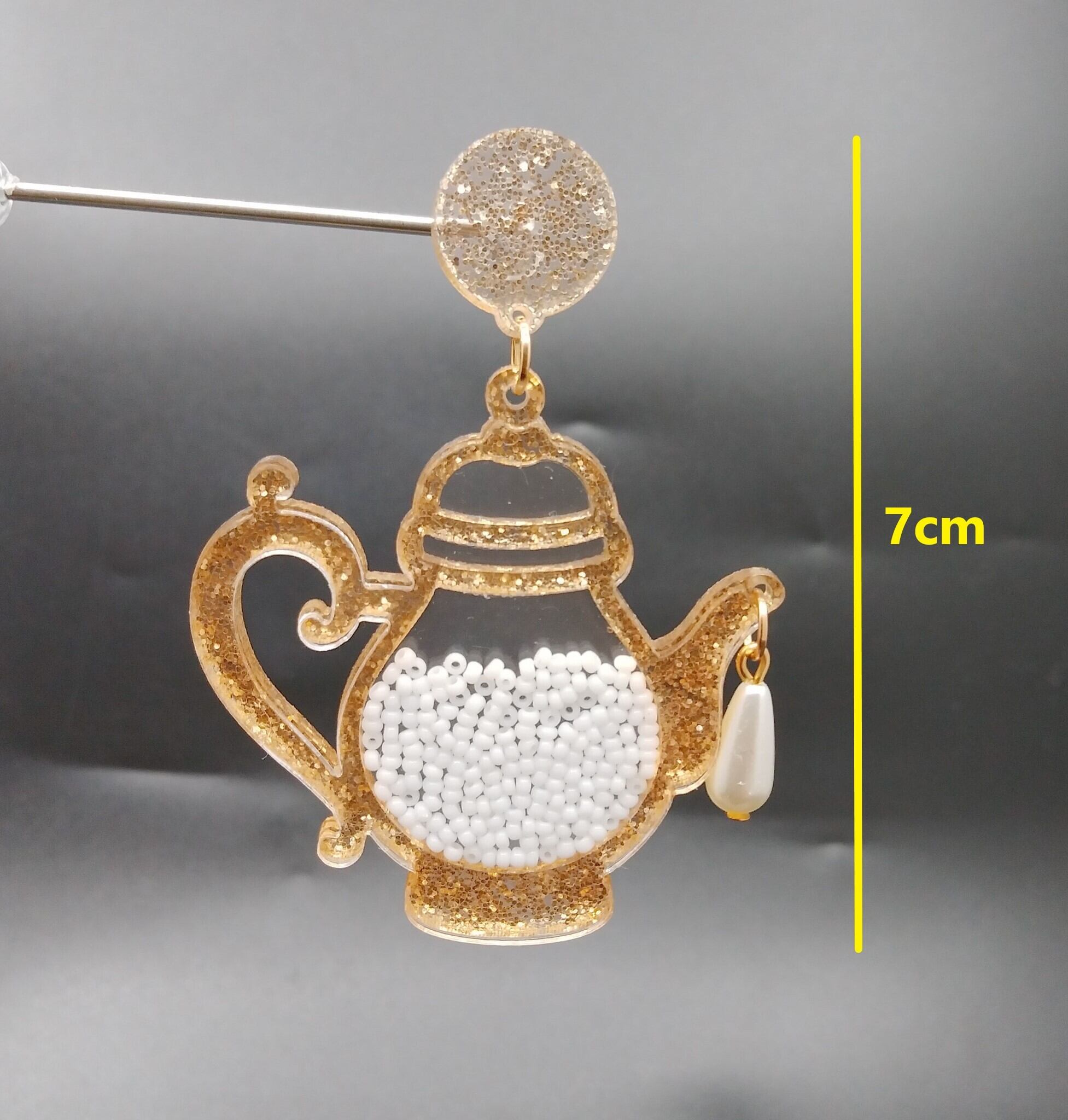 ティーポッド＆カップ お茶会ピアス イヤリング 紅茶 お茶 かわいい