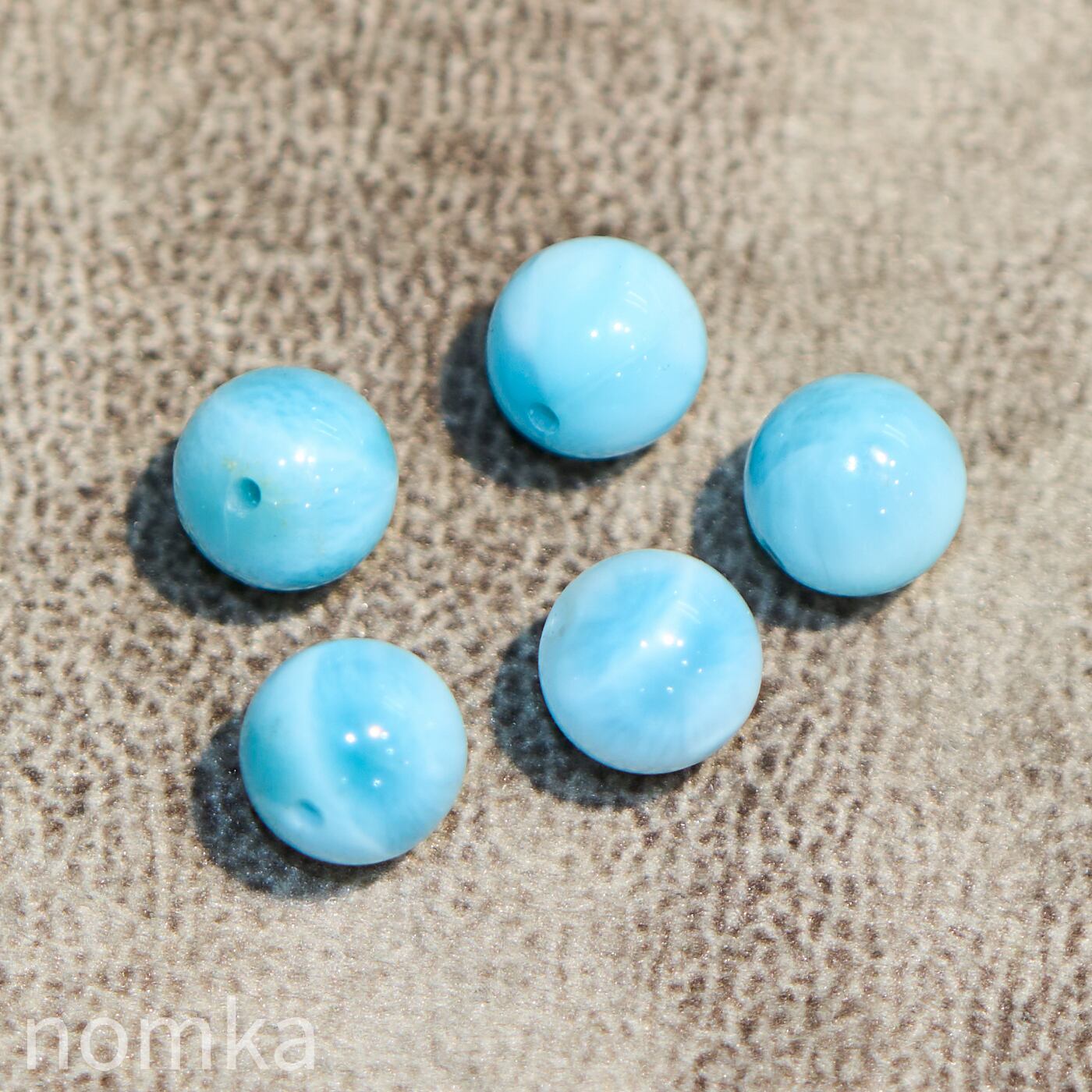 ラリマー【7.5mm/AAA/ドミニカ共和国産】ビーズ/一粒売り