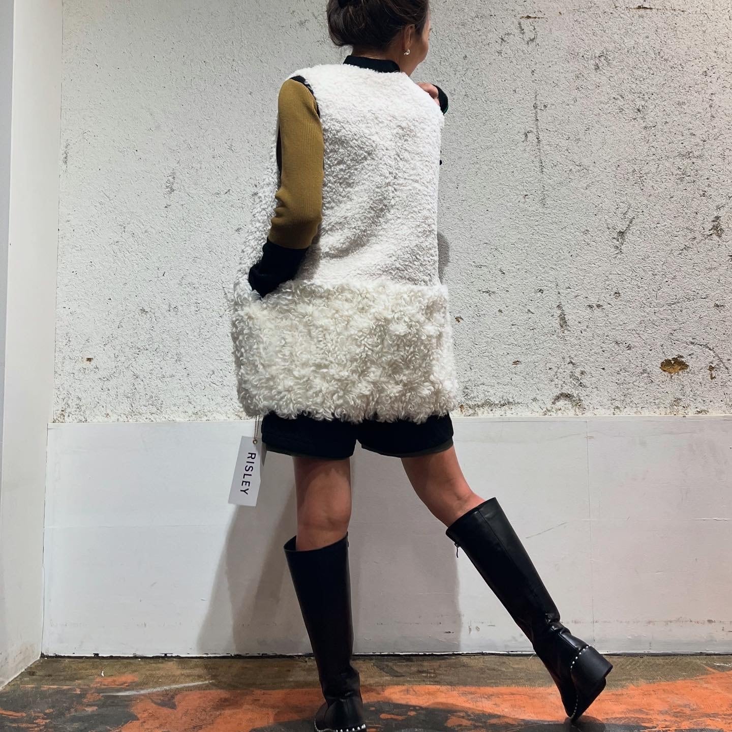 リズレイ RISLEY risley リバーシブルファーベスト | Sister by ParisLagar