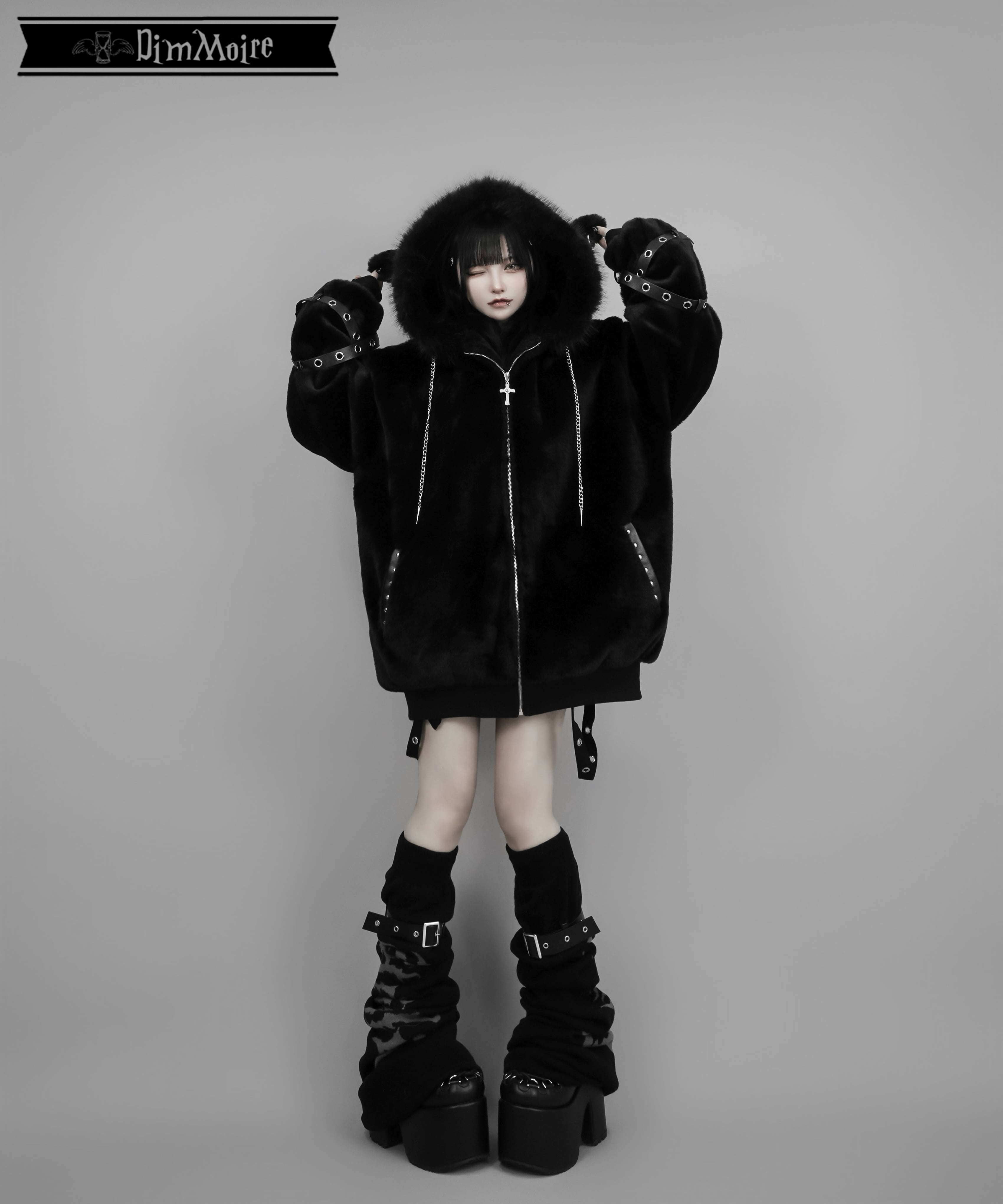 BABY SHEEPファーパーカーII【White】 | DimMoire｜毛皮・ファーコート
