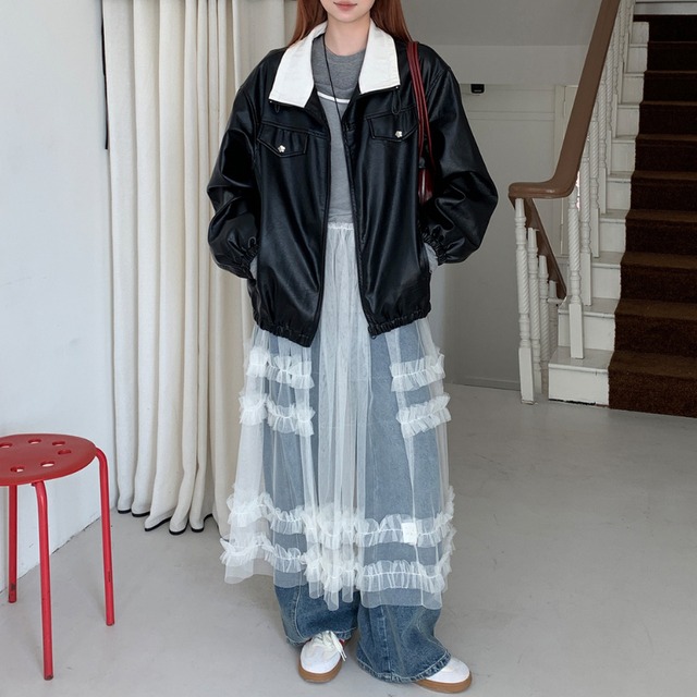 tulle sheer camisole one piece　J00314