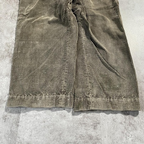30-40s Cedufer ファーマーズ 太畝コーデュロイ ブラウン W39 詳細写真8