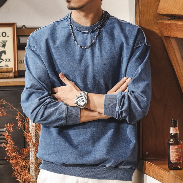 クルーネック スウェットシャツ 　2色　G00247