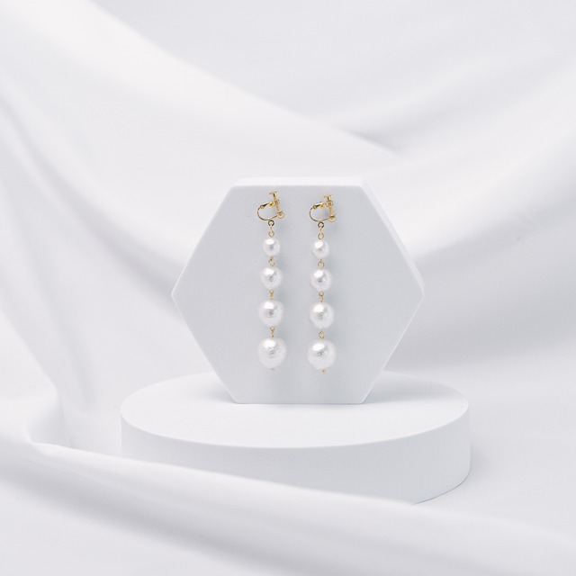 small pearl earrings -小パール-