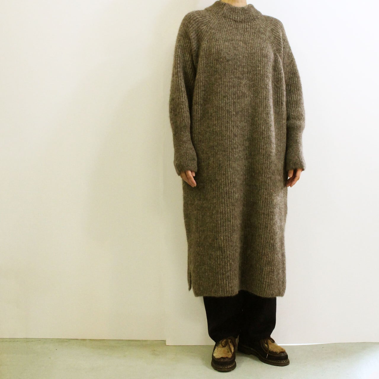 COMM.ARCH コム・アーチ　 ALPACA WOOL KNITTED ONE PIECE　アルパカウール　ニットワンピース   Escargot  Circus　 powered by BASE