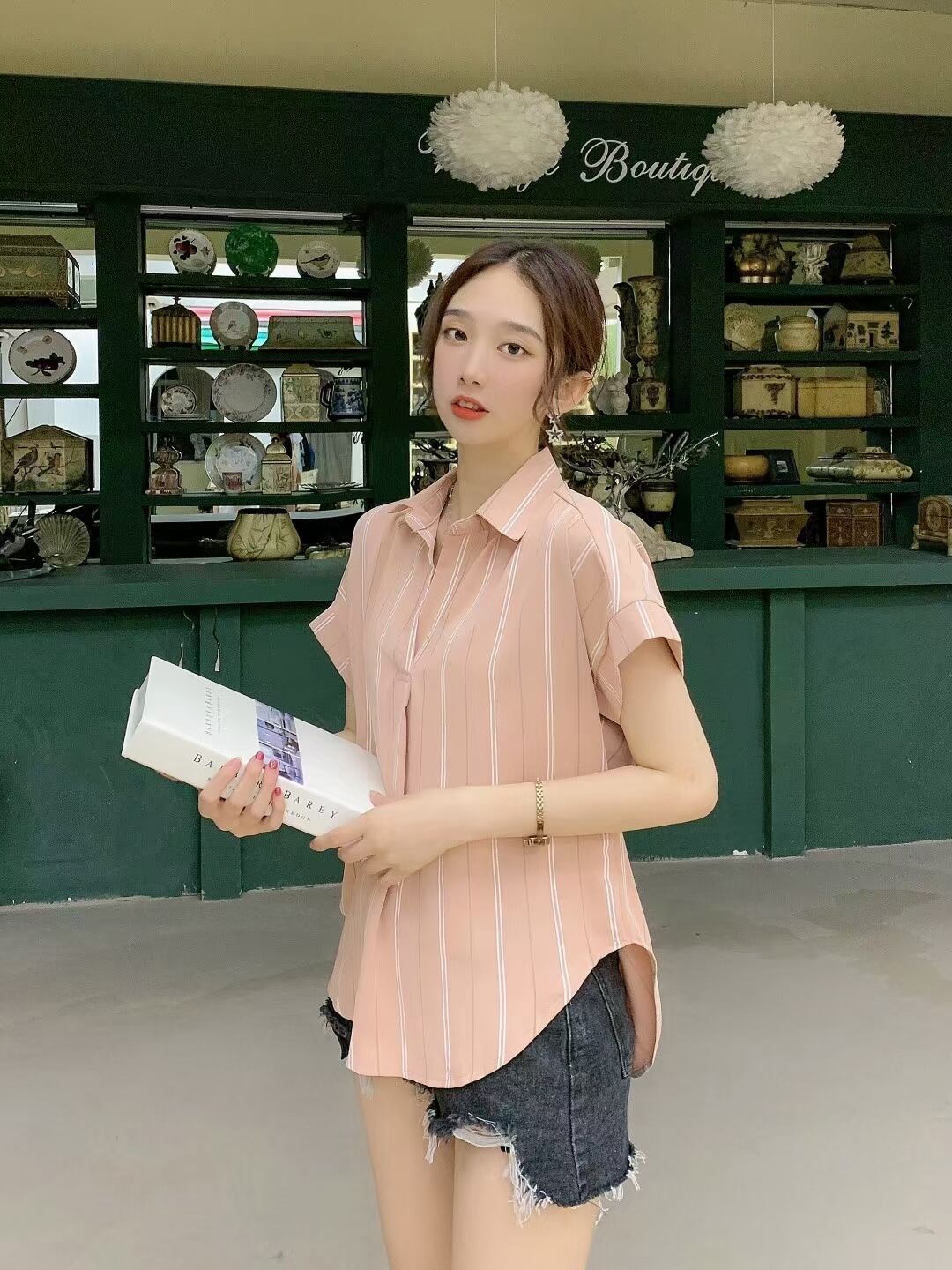 ストライプスキッパーシャツ AJ3346-3023