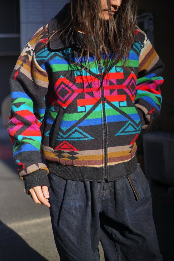 ジャケット・アウター 70~80s Pendleton Wool Western Jacket PENDLETON Native Jacket Wool 80s high grade Western Wear L Green