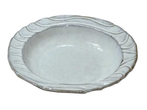 リーブル23㎝レリーフ楕円パスタ(黒土粉引)