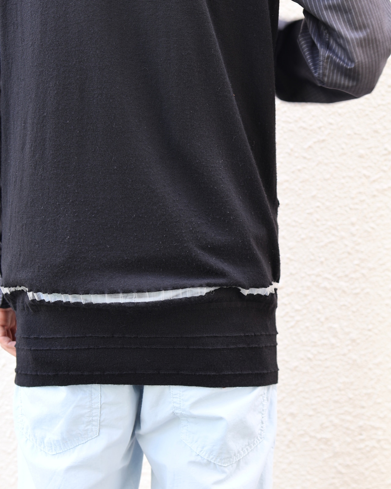 【ALEXANDER WANG】no sleeve knit hoodie