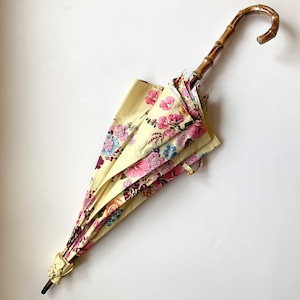北欧デザイン日傘（晴雨兼用）| パゴダタイプ | yellow flower