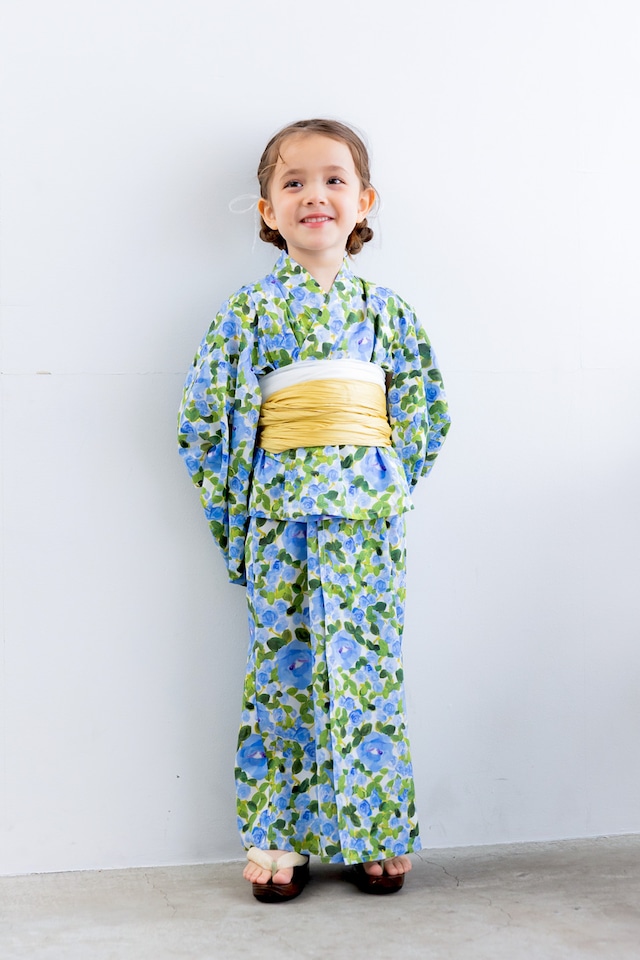 YUKATA long dress〈Blue〉