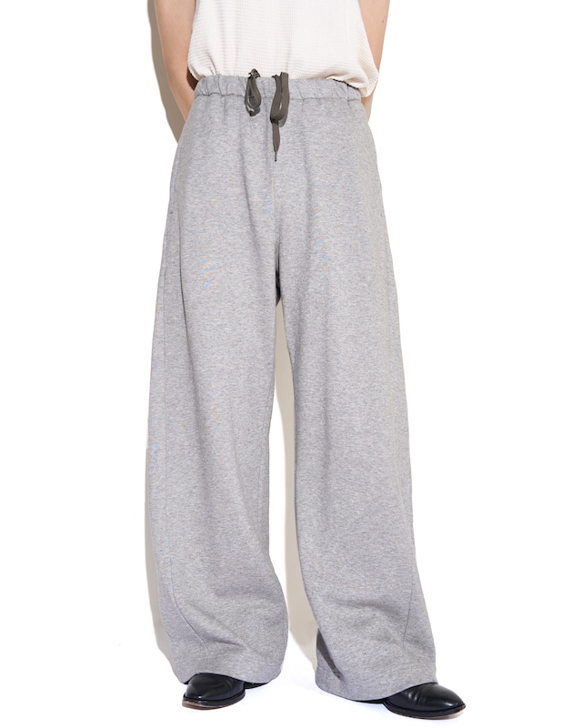 ssstein "YAK/COTTON SWEAT EASY TROUSERS〔TOP GREY〕"