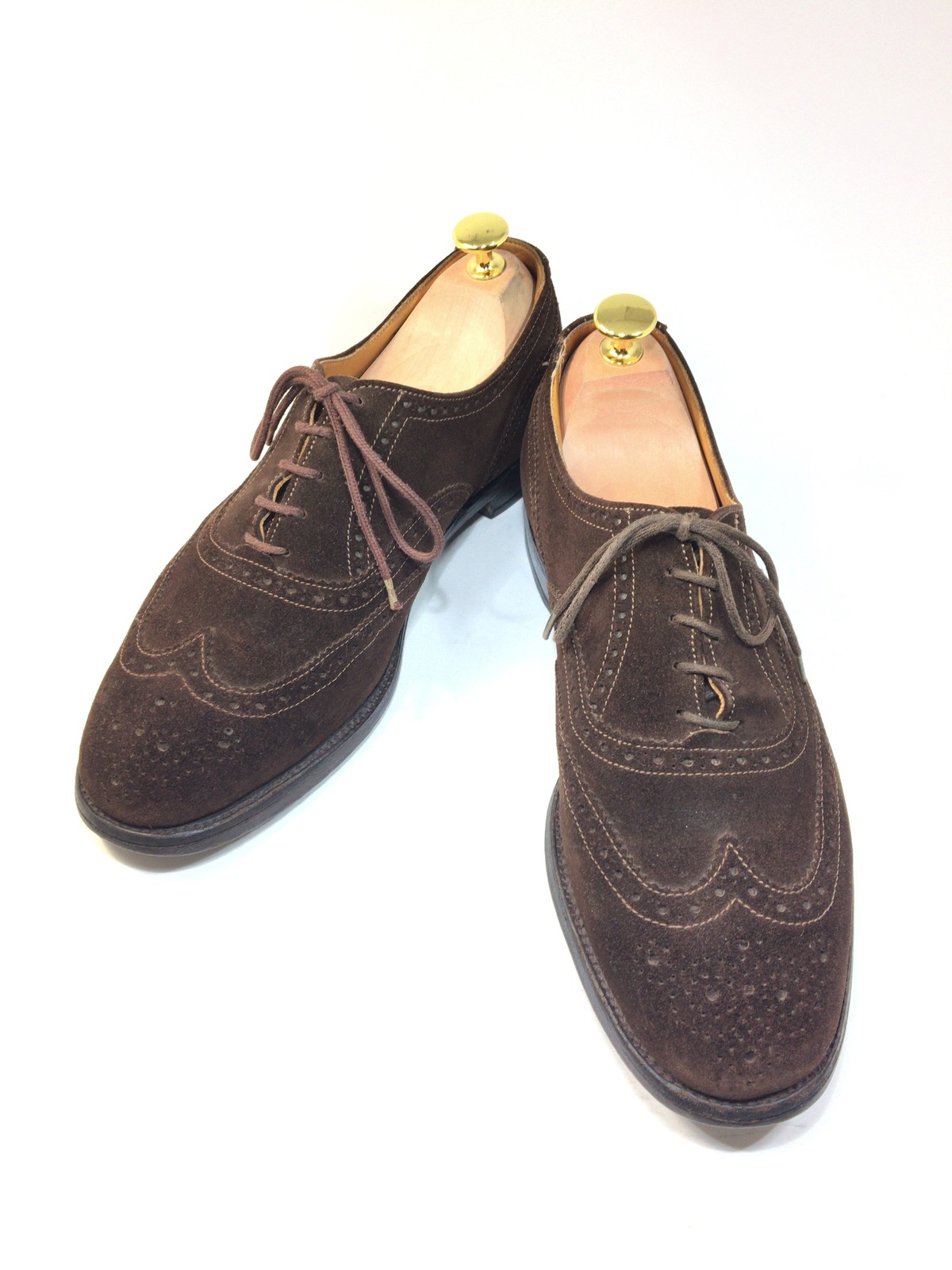 トリッカーズ Tricker's スエード フルブローグ 26cm | 中古靴・革靴・ブーツ通販専門店 DafsMart ダフスマート