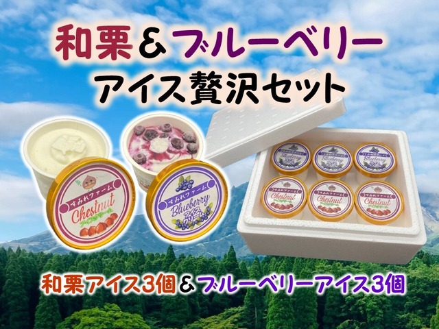 和栗アイス＆ブルーベリーアイス贅沢セット