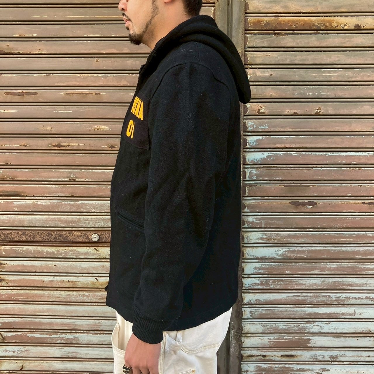 90s 米軍 実物 カデットパーカー USMA ウールジャケット M セーラー