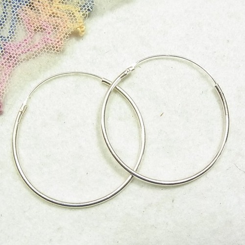 シルバー925製 　HOOP（フープ）ピアス　アクセサリーのセール通販  11495P