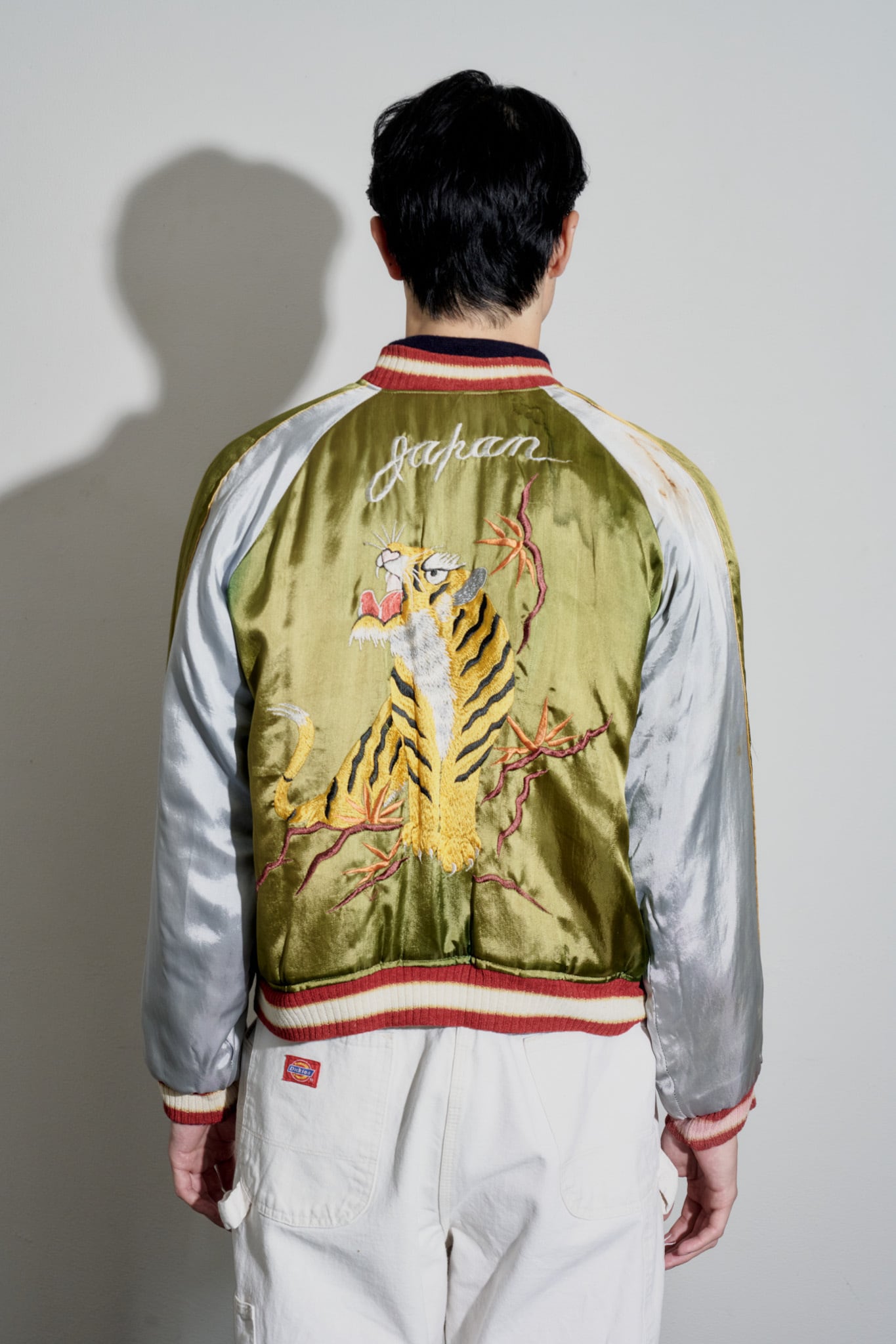 美品】50s special souvenir jacket vintage U.S. military satin