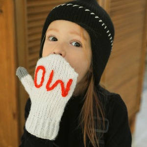 «sold out»«bien a bien» ミートンニット手袋 2colors