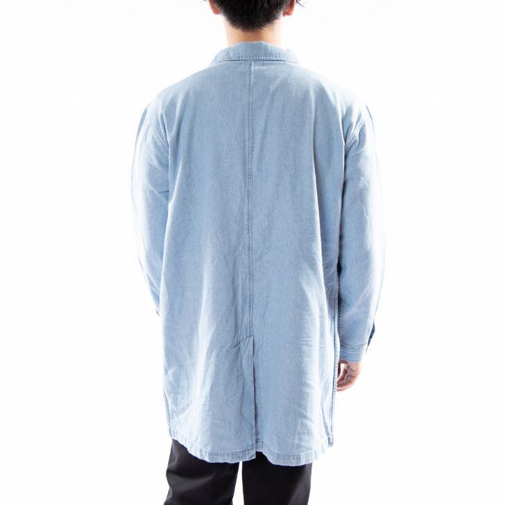 【2020春夏新作】 ステンカラーコート メンズ ライトデニム スプリングコート ショップコート シャツコート 【2020春夏新作】 ステンカラーコート メンズ ライトデニム スプリングコート ショップコート シャツコート
