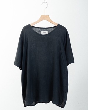 "FLAX" all linen pullover T-shirt / Made In LITHUANIA