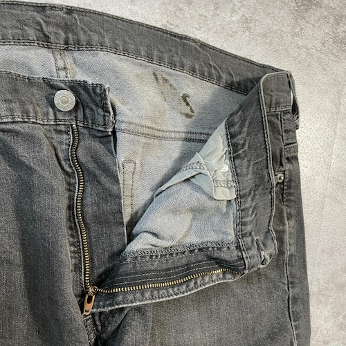 【W38 L32】levi's 先染ブラック リーバイス 569 詳細写真8
