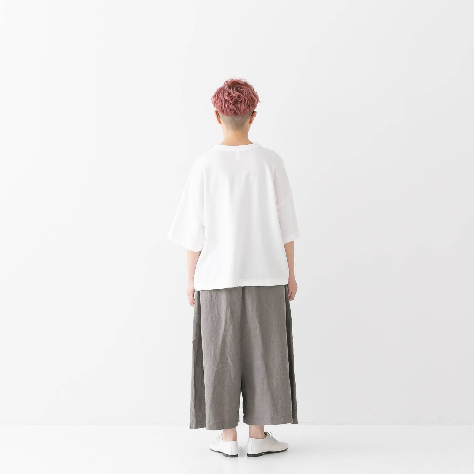 プリット prit 30/1DEPENDインレイ 5分袖裾ヒモワイドプルオーバー(P92505)全5色