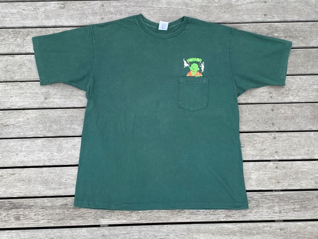 【6】CEREAL ORIGINAL  90s SINGLE STICH POCKET TEE  HORROR MONSTER TEE