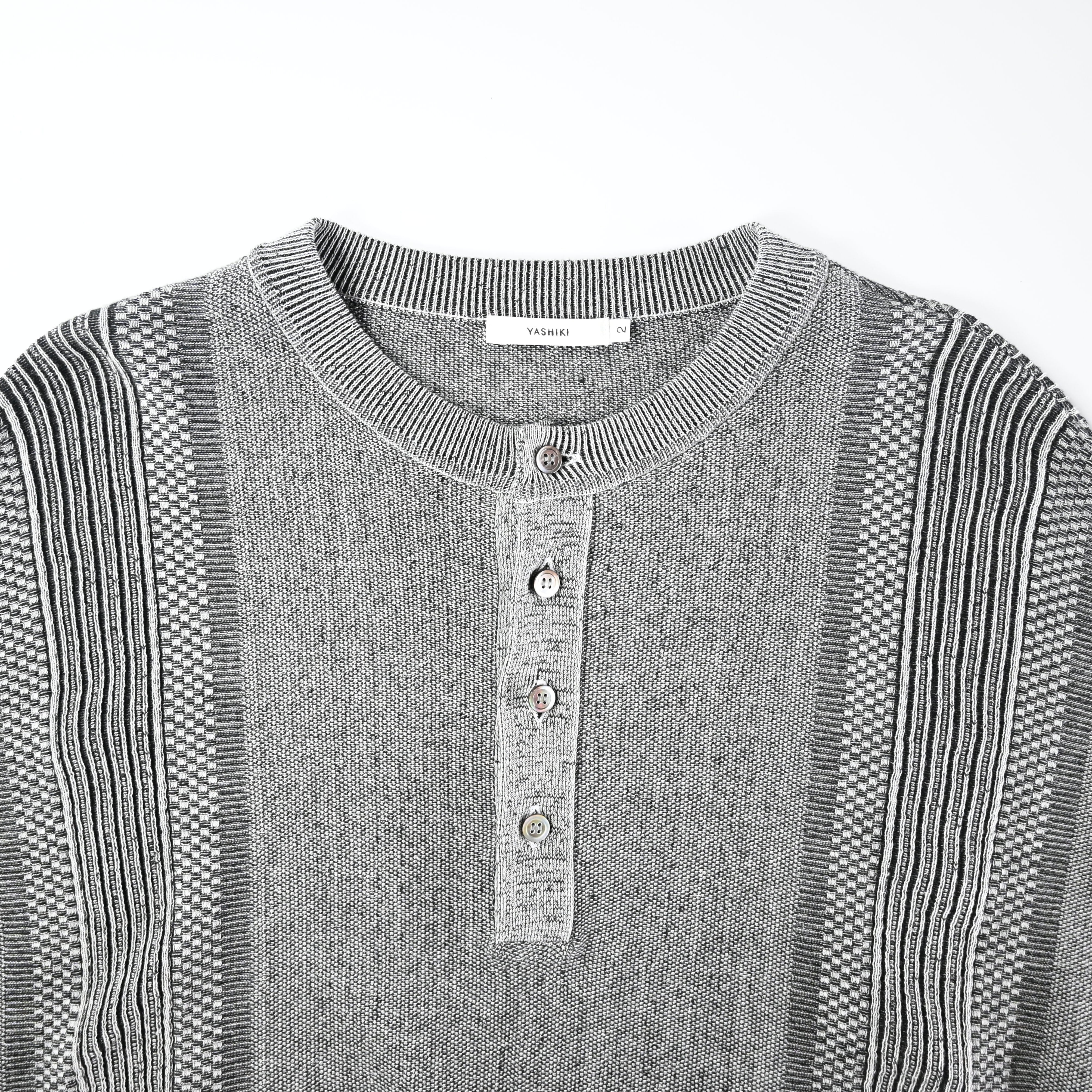 YASHIKI / Ryokufu Henley Knit | GANKO