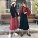 ✞ シャツブラウスハイウェストスカート 大人女子☆ ロング ✞ゴスロリ SM ミリ 甘ロリ クラロリ 和ロリ エレガント 黒ロリ 姫ロリ 華ロリ BB-BB83041390679