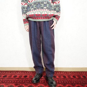 *SPECIAL ITEM* USA VINTAGE MULTI COLOR DESIGN TWEED SLACKS PANTS/アメリカ古着マルチカラーデザインツイードスラックスパンツ