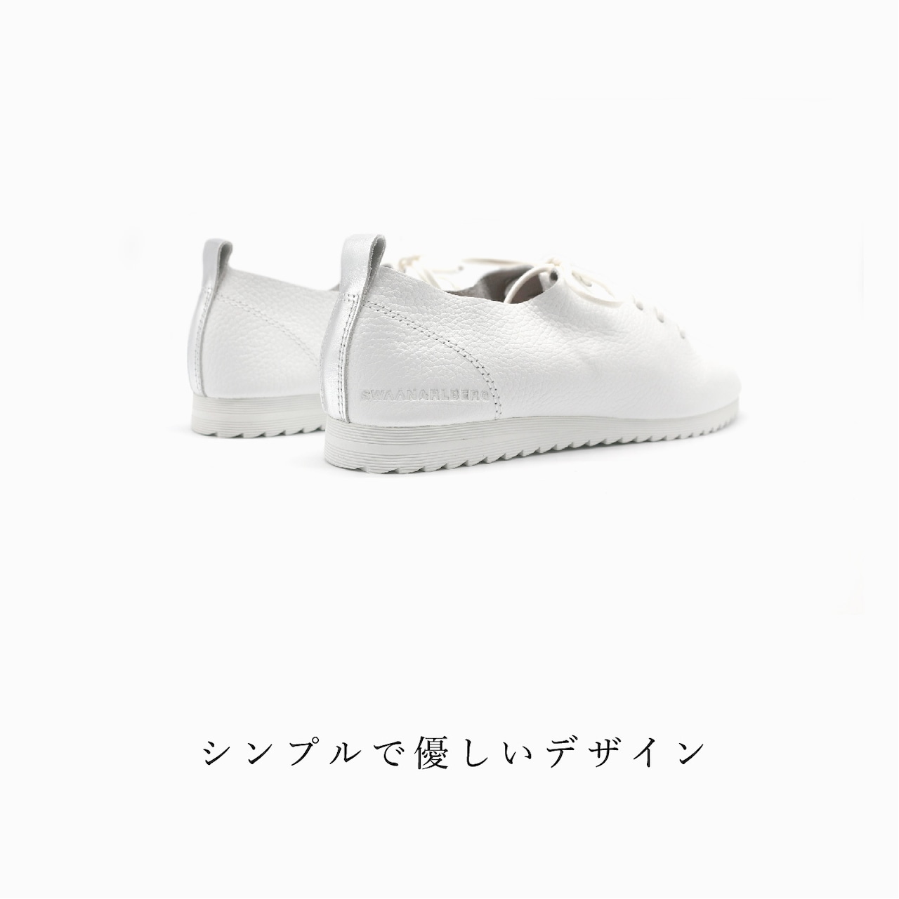 SWAANARLBERG スワンアルバーグ シューズ レディース レザーシューズ LACE UP SHOES SW-L01-L01-PW PURE WHITE ホワイト