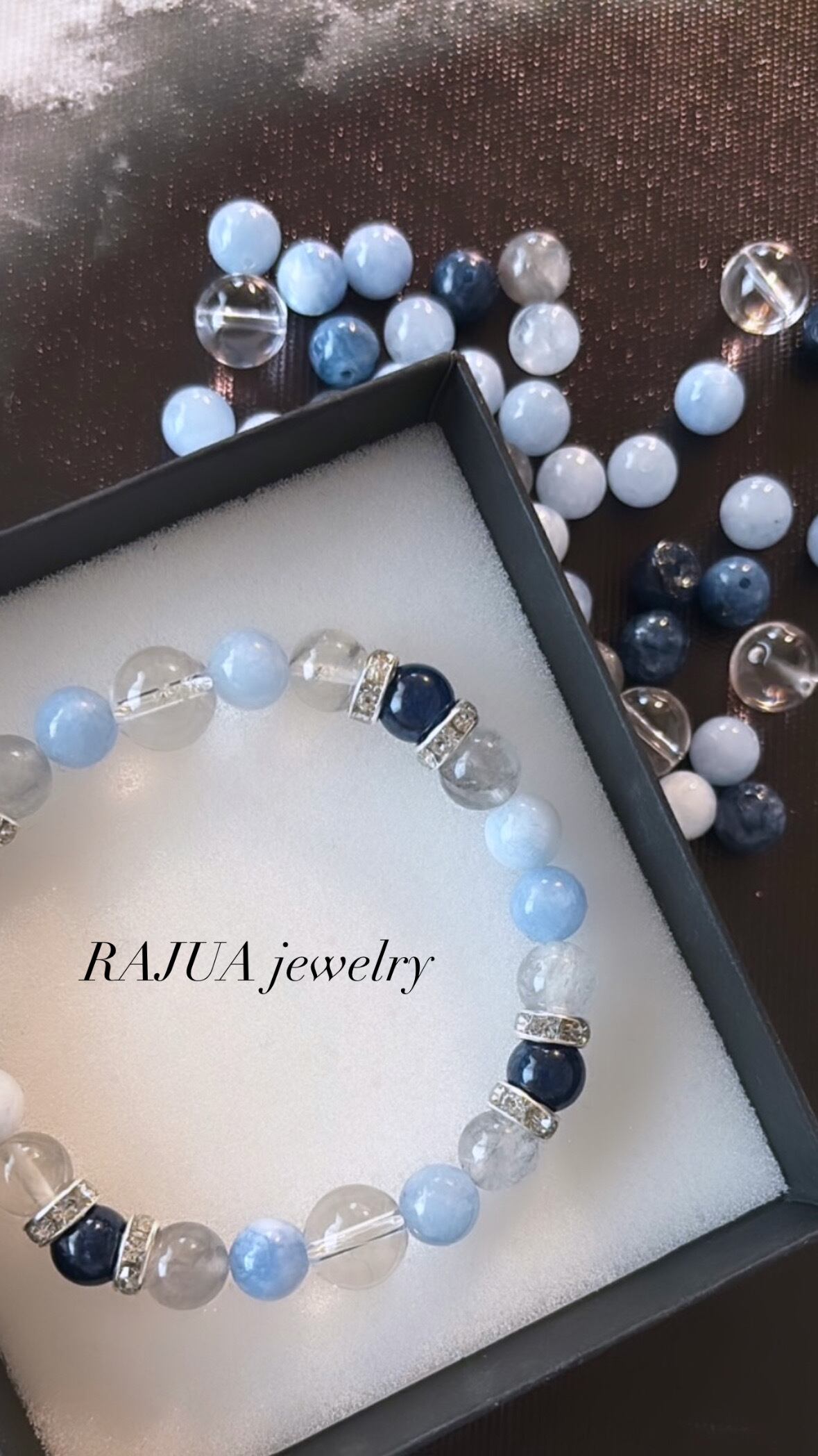 ブルー翡翠✖️水晶 | RAJUA JEWELRY