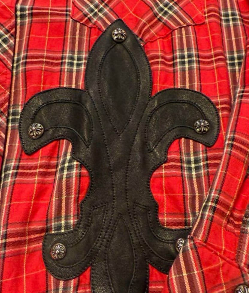 CHROME HEARTS クロムハーツ CHプラス ボタン BSフレア 長袖シャツ