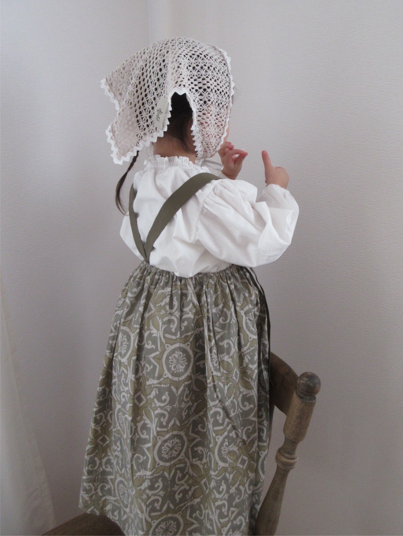 【即納/送料無料】Crochet Lace Bonnet / ivory