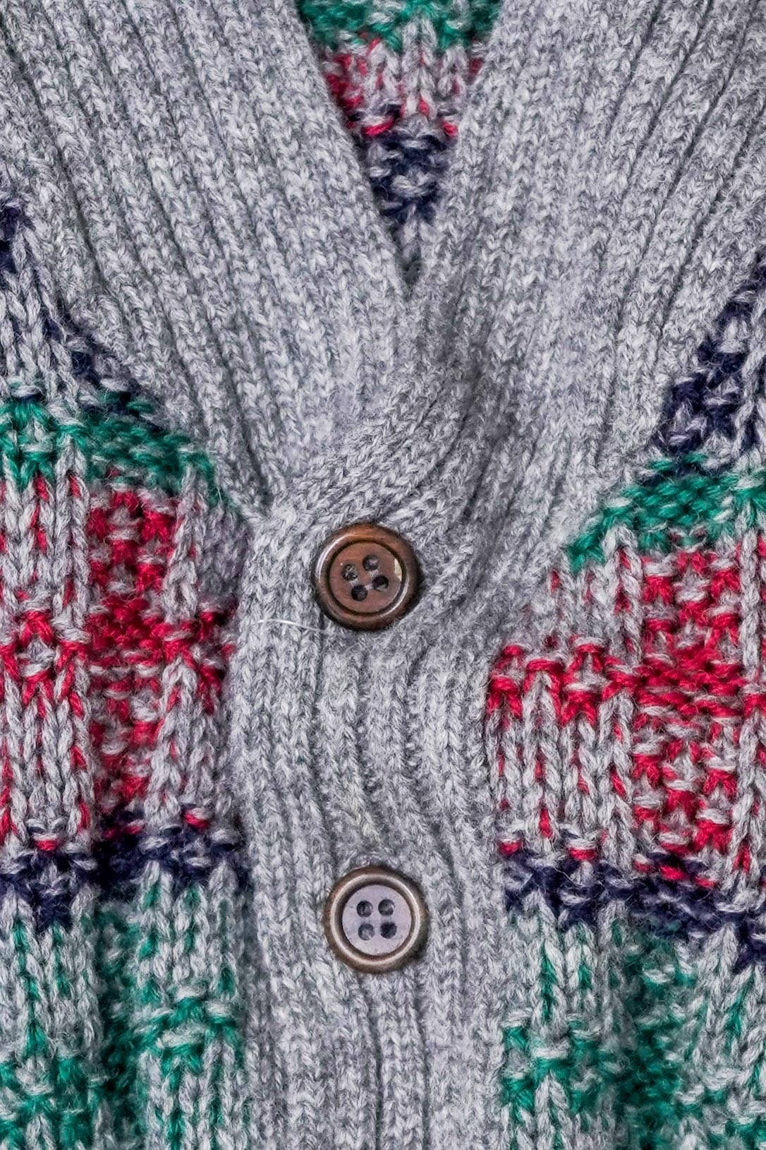 Late 80's–Early 90's “MISSONI SPORT” 100% Wool Heavy Knit Cardigan