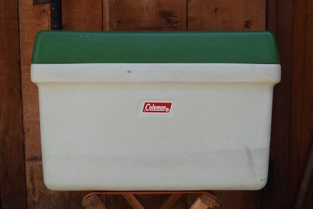 Used Usa製 コールマン クーラーボックス グリーン ビンテージ Lodge Heavy Duty Outdoor Equipment Store