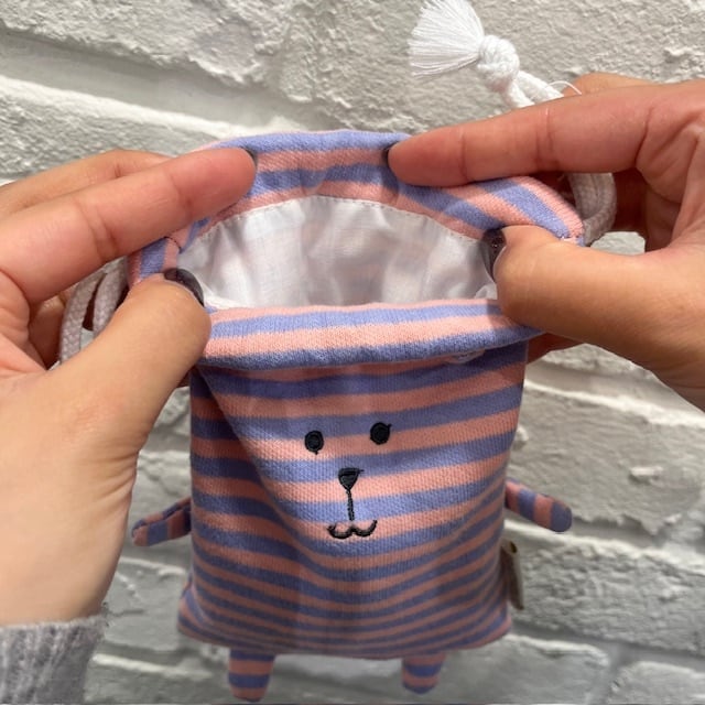 CH】COLORFUL COLLECTION マスコット巾着 PINK PURPLE RAB /AS2773-42