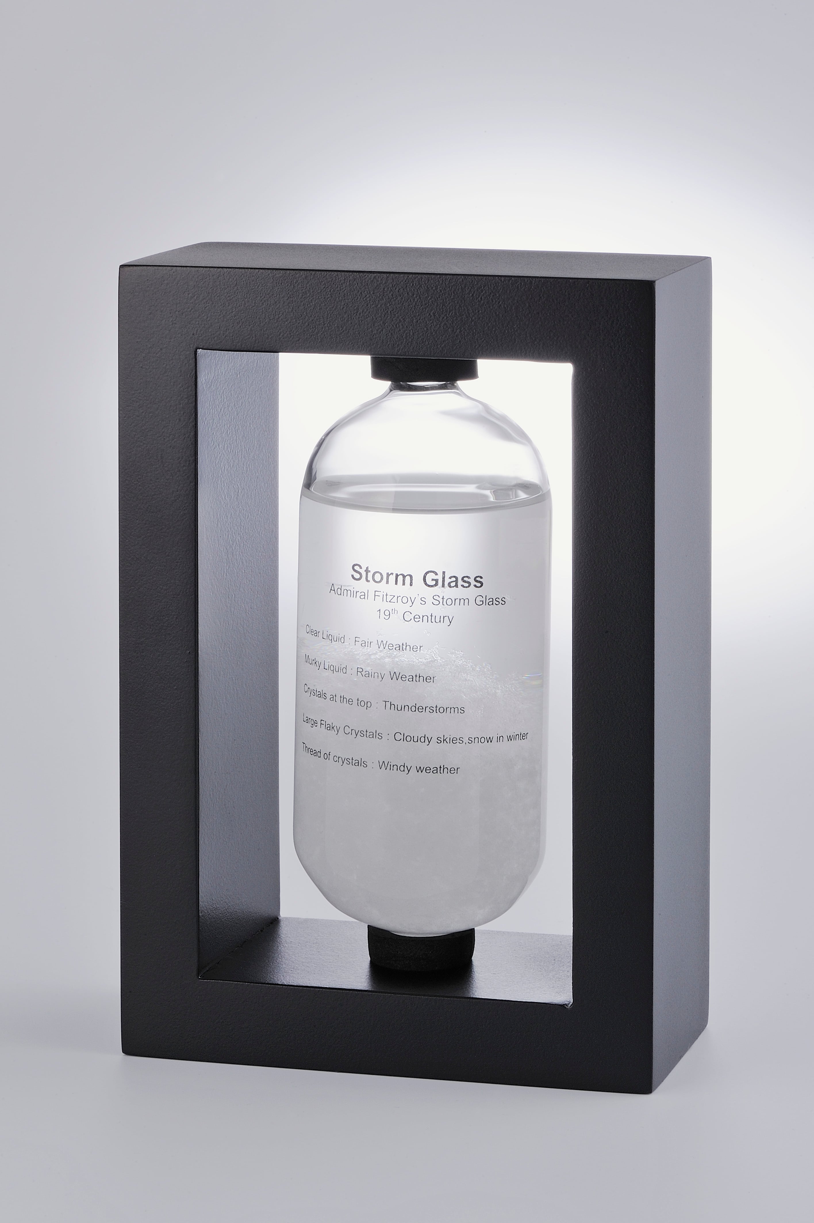 天気管 Storm Glass たわら 木枠ブラック | Weather Shop
