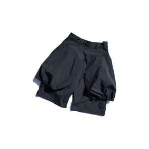 【Fumiku】Layer Puff Shorts (Black)