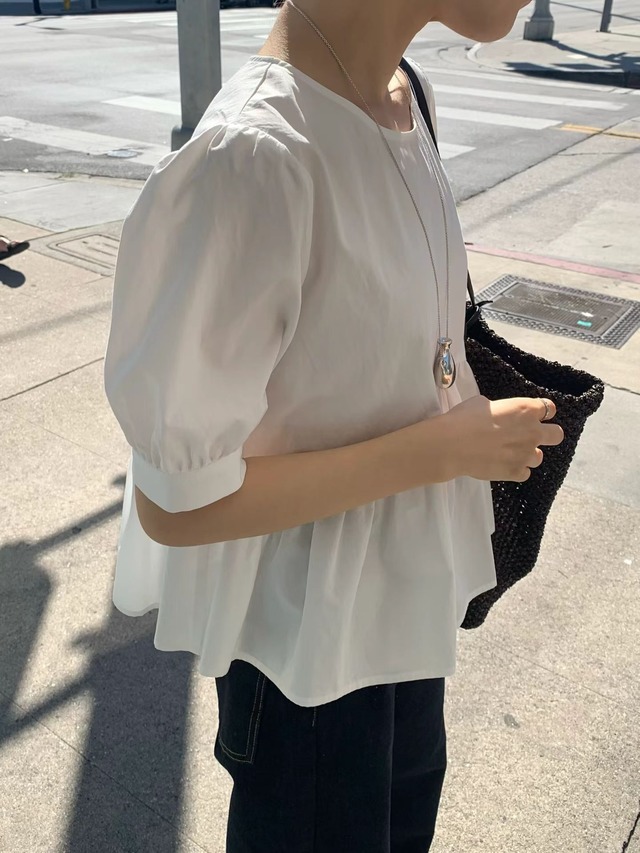 (予約) ounce / Eden puff blouse 2color
