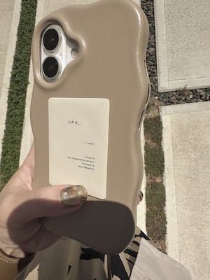melty leather（tag/beige）