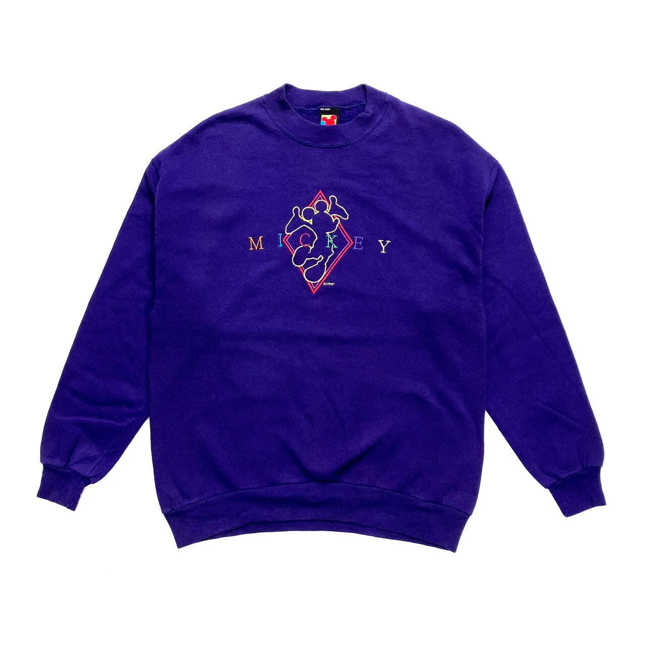 90年代 ディズニー ミッキーマウス キャラクター スウェットシャツ Xl メンズ レディース 古着 90s ビンテージ ヴィンテージ Mickey Unlimited Disney トレーナー パープル 紫色 スウェット Al2110 Cave 古着屋 公式 古着通販サイト
